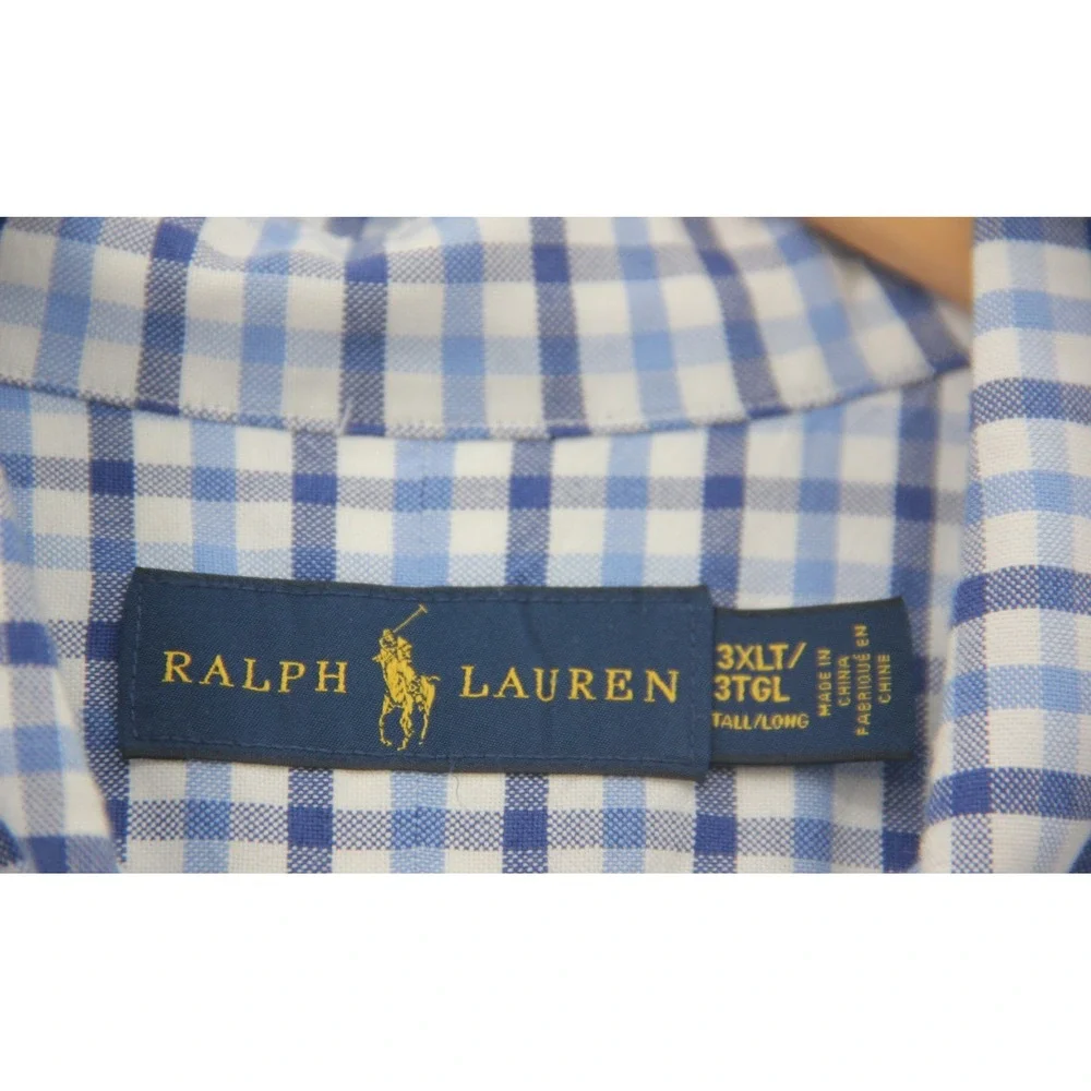 Polo Ralph Lauren Men's 3XLT Classic Fit Long Sleeve Button Up Shirt Cotton Pony